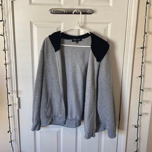 New look zip up hoodie with logo